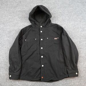 Jesse James Jacket Youth XL 14-16 Black Hooded Fleece Lined Workwear